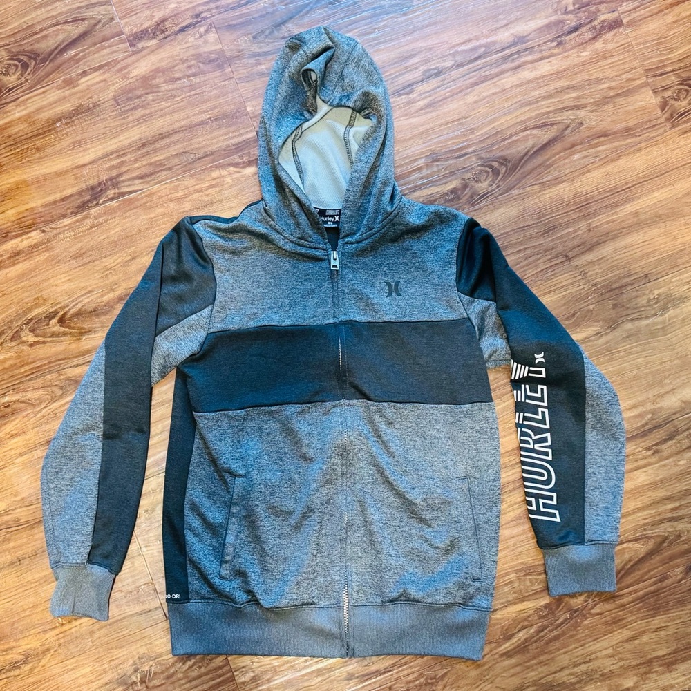 Hurley Boy’s Two-Tone Zip-Up Hoodie!